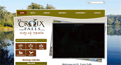 Desktop Screenshot of cityofstcroixfalls.com